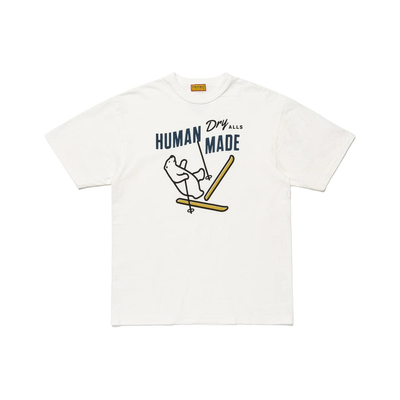 HUMAN MADE FW26北极熊图案字母印花宽松休闲短袖T恤 男女同款