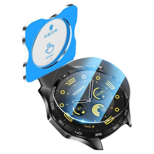 适用华为gt5手表膜watchgt5pro秒贴钢化膜gt4手表保护膜全屏gt3pro表盘42mm智能手表贴膜46mm一盖秒贴防爆