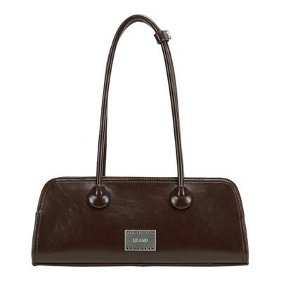 LEAMO油蜡真皮极简复古法棍包