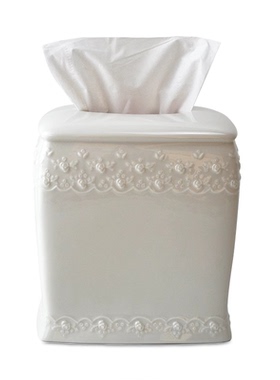 Simply Shabby Chic简约陶瓷家用酒店抽纸盒北欧餐厅客厅纸巾盒