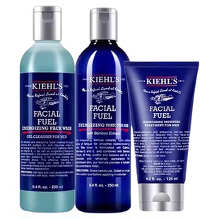 Kiehl＇s/科颜氏男士三件套爽肤水乳液洗面奶洁面清爽清爽控油