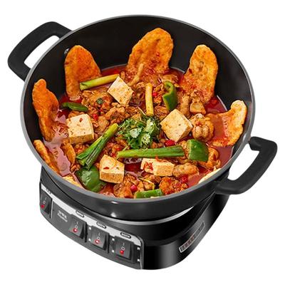 荣事达电炒锅多功能家用铸铁电炒菜锅一体式插电蒸煮炖电锅电火锅