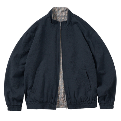 714street泡泡纱两面穿夹克