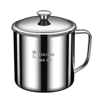 CHEEMEE316不锈钢水杯带盖茶杯