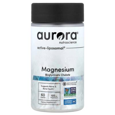 Aurora Nutrascience,双甘氨酸镁螯合物，60 粒胶囊