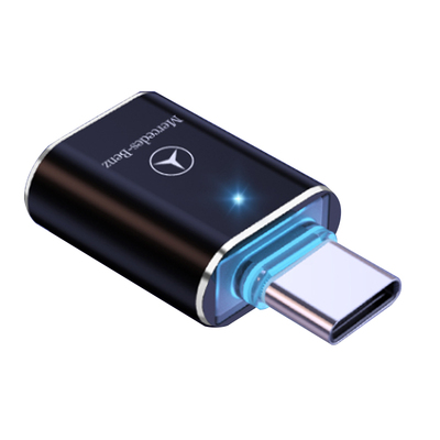 适用于奔驰充电转换器gleGLC级转接头数据线转换头TypeC转USB接口