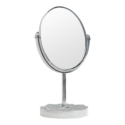 水波纹360°旋转高清便携化妆镜