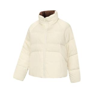 乔丹女子泡芙羽绒服冬季新款防泼水抗静电防风保暖百搭外套面包服