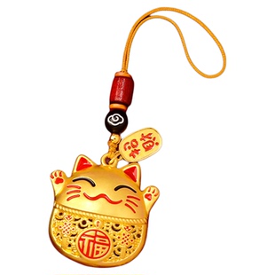 【杭州灵隐】招财猫钥匙扣挂件招财纳福汽车钥匙链国潮包包吊坠