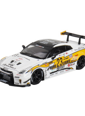 日产尼桑GTR R35 LB宽体改装1.5 战斗灰 猿人头 MC 1:64 合金车模