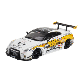 日产尼桑GTR R35 LB宽体改装1.5 战斗灰 猿人头 MC 1:64 合金车模