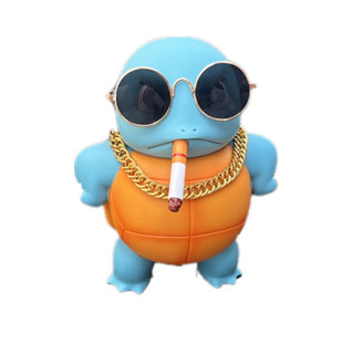 汽车摆件可爱杰尼龟创意车载网红装饰品车顶杰尼龟车尾公仔挂件