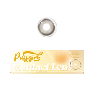 Puffgirl日抛顽皮吉拉微混血大直径美瞳虹膜彩色近视隐形眼镜