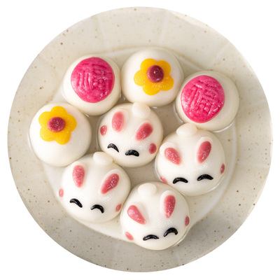 爱稞卡通肉松肉多多花卷儿童早餐纯手工包子馒头半成品加热