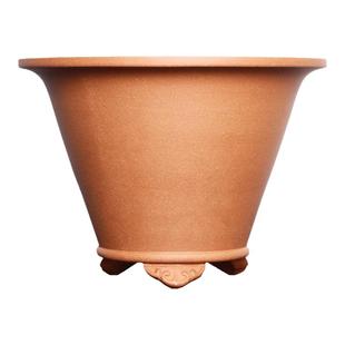 紫砂花盆大号盆景绿植盆栽园艺培育摆设展览松柏文竹多肉斗笠兰盆