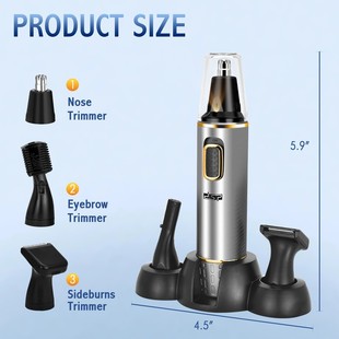 23DSP 丹松家用小型鼻毛器40032器修剪鼻毛黑色充快