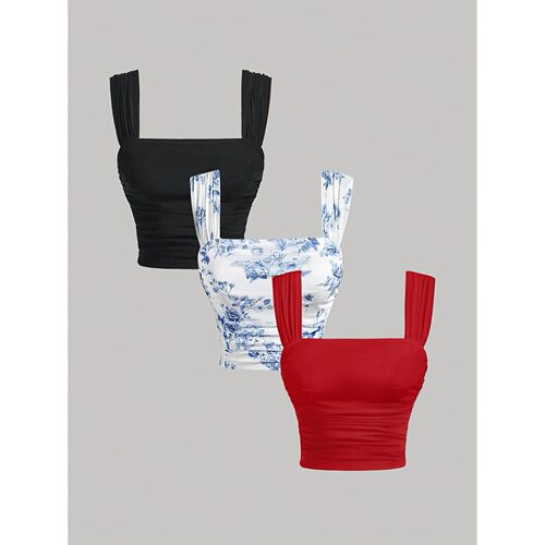 T 42900 Seams High Intensity Yoga Vest 褶皱宽肩带运动内