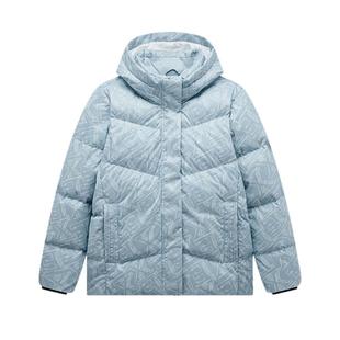 特步女子羽绒服2025冬季加厚保暖外套连帽防风面包服976428190344