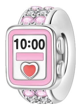 2025高级感学生运动手表珠子潘家风格白铜镀银百搭吊坠轻奢设计