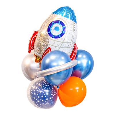 宇航员太空主题地飘装饰桌飘气球