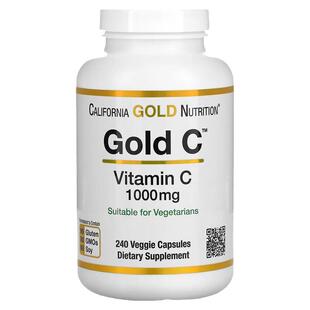 维他命C胶囊cgn金维C维生素C抗坏血酸vitamin C1000mg240粒vc胶囊