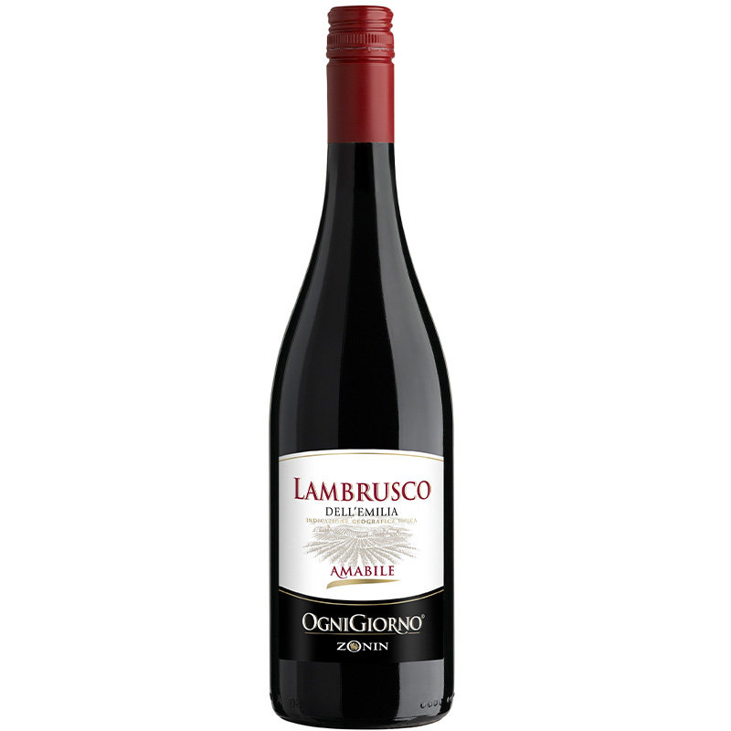 卓林心怡蓝慕斯红葡萄酒 意大利蓝布鲁斯科半甜红Zonin Lambrusco