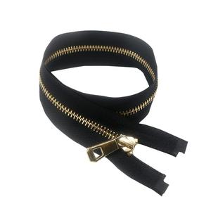 5号金属铜拉链开口开尾儿童羽绒服衣服35 55cm85cm银色浅金拉链头