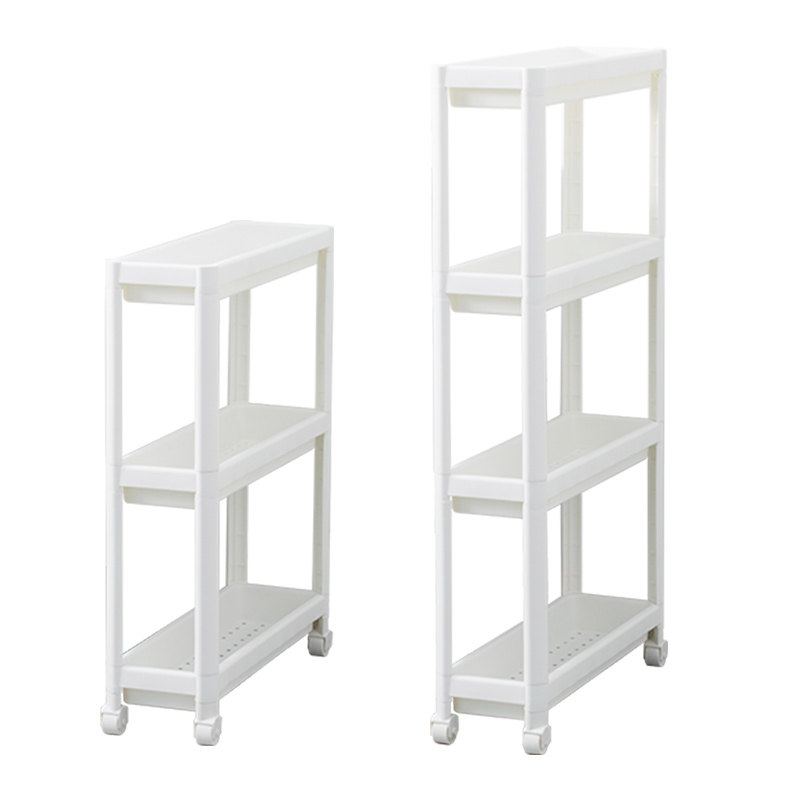 维灰恩浴室置物架小推车可移动厨房客厅宅缝夹缝落地收纳架卫生间