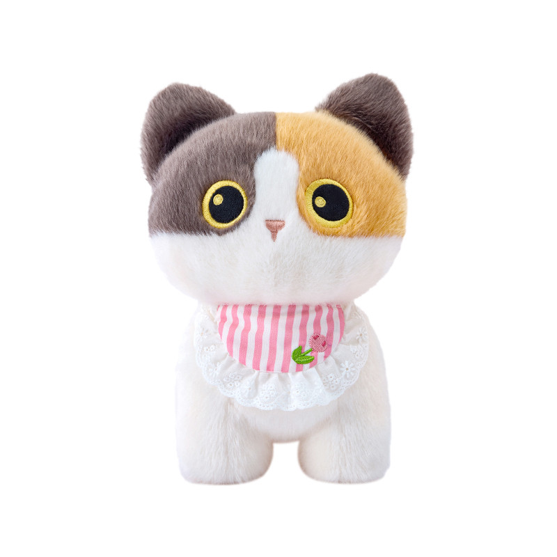 多爱站姿小猫毛绒公仔钥匙扣