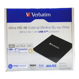 威宝USB3.2外置蓝光刻录机100GB 4K UHD超高清移动台式笔记本光驱