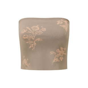 SWAYING/KINT 25早秋新品 花卉提花弹力抹胸 SOLSOL