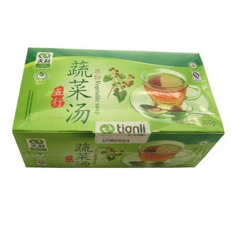 7月新货徐州天利五行蔬菜汤正品原粉冲剂免煮速食汤300g盒装30袋