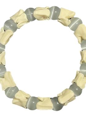 仿蛇骨猫眼石手串手链男女同款