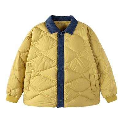 迷你巴拉巴拉男女童拼接羽绒外套