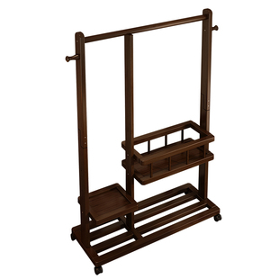 移动挂衣架落地卧室不占空间床尾次净衣服包包置物收纳入户衣帽架