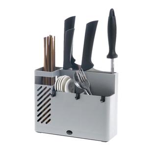 居家家壁挂式筷子篓刀架一体厨房快勺子收纳盒置物架家用筷笼筷筒