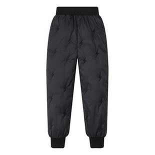 巴拉可儿儿童羽绒裤男童女童冬保暖裤8岁学生校服白鸭绒内胆长裤