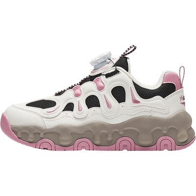 布朗尼安踏儿童女童休闲鞋2025秋冬季新款老爹鞋旋钮扣跑鞋运动鞋