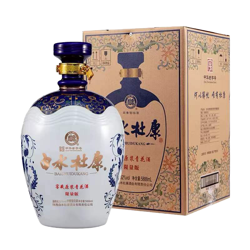 白水杜康1500ml53度青花原浆酒