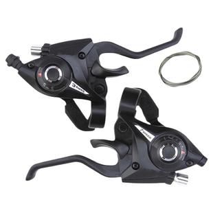 山地自行车变速调节器21/24速刹车手把闸把连体指拨器换挡微调