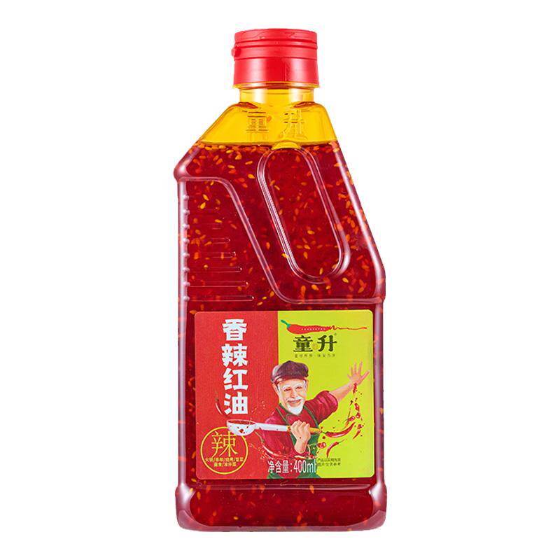 童升香辣红油四川辣椒油麻辣油泼辣子蘸料商用凉拌菜辣椒酱调料汁