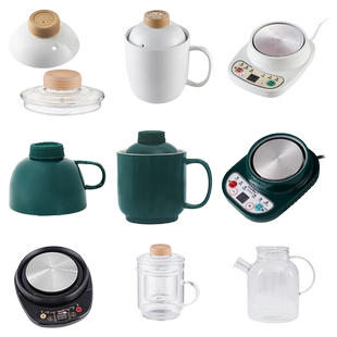 电陶炉电热炉煮茶炉煮开水煮汤咖啡小电炉子加热养生杯玻璃杯盖子