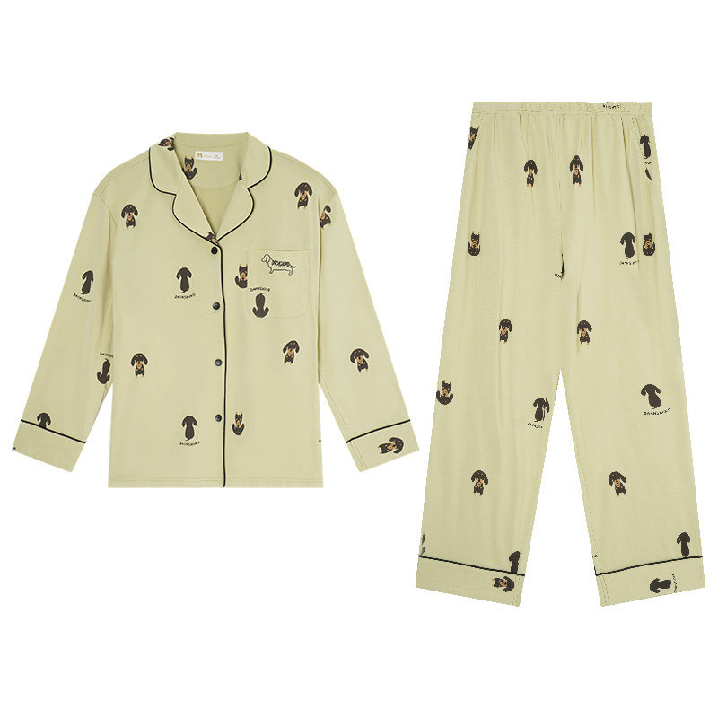 春秋柔软棉宽松款休闲家居服套装