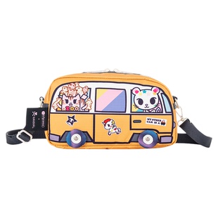 LeSportsac乐播诗TOKIDOKI™合作系列黄色精致印花设计单肩斜挎包