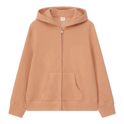 UNRETRO美式华夫格连帽开衫卫衣