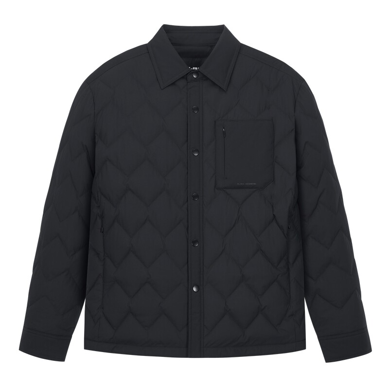利郎官方轻薄短款白鸭绒羽绒服