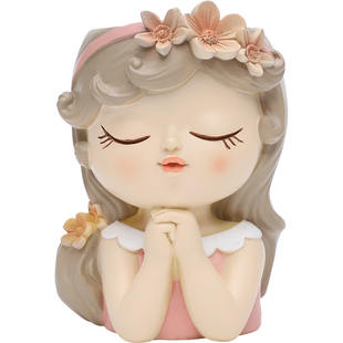 小仙女小花盆可爱小女孩美女头像轻奢高级感家用创意造型多肉花盆