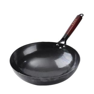 章丘手打铁锅官方旗舰店正品章丘熟铁不粘锅家用炒锅无涂层不粘锅