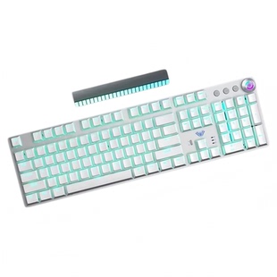 狼蛛F2088Air无线三模机械键盘鼠标套装有线电竞游戏青茶红轴108