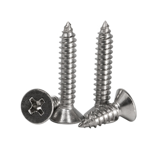 304不锈钢平头螺钉十字沉头自攻螺丝加长国标紧固件M3M4M5MM6M8